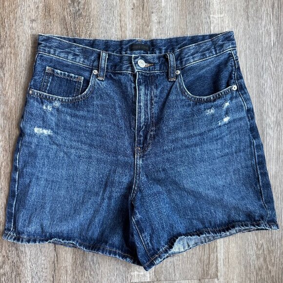 Uniqlo Blue Jean Shorts - size 28 - Picture 1 of 3